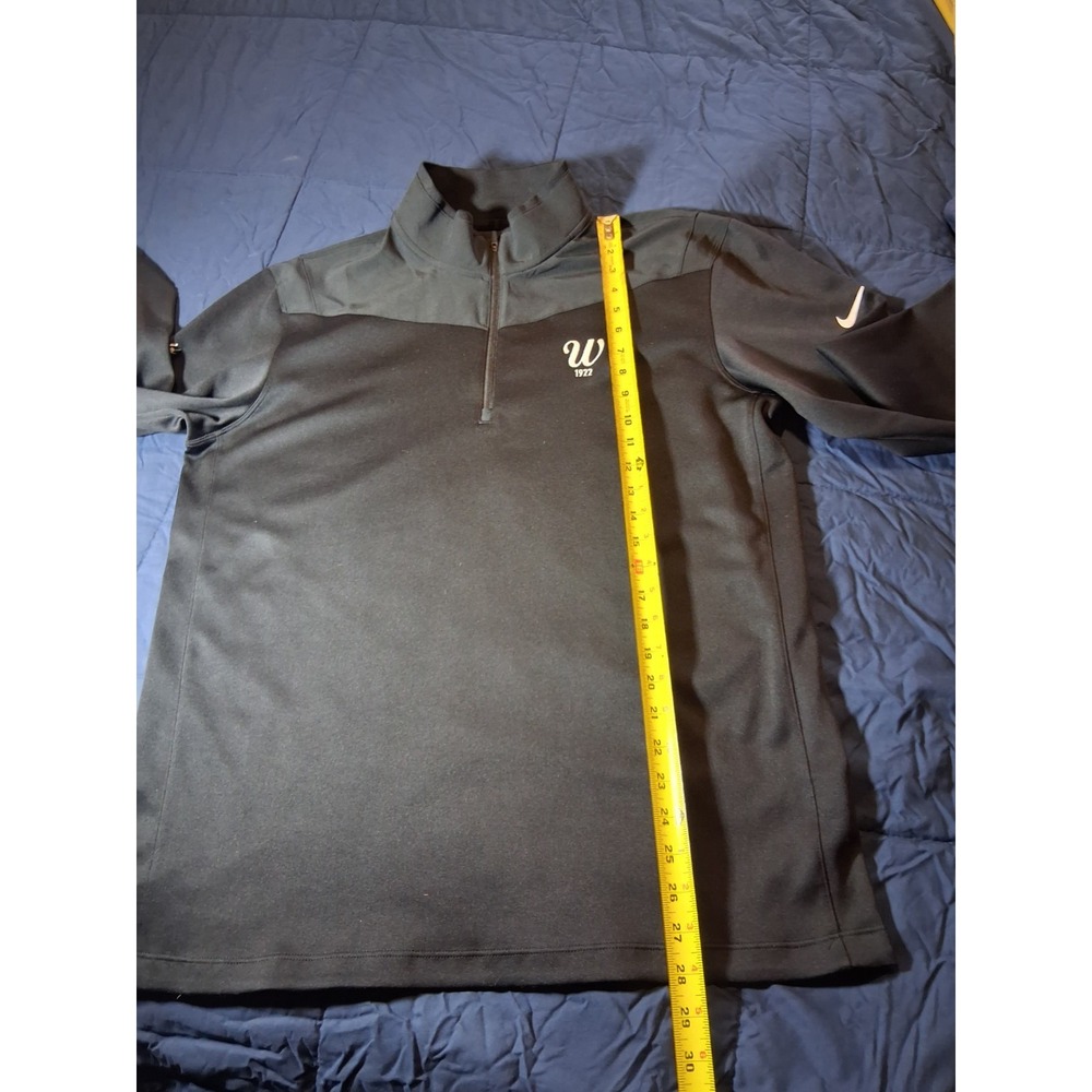 Nike Men's Performance 1/4 Zip Dri-Fit Golf Pullover Black‎ Large Wilson - Picture 3 of 6